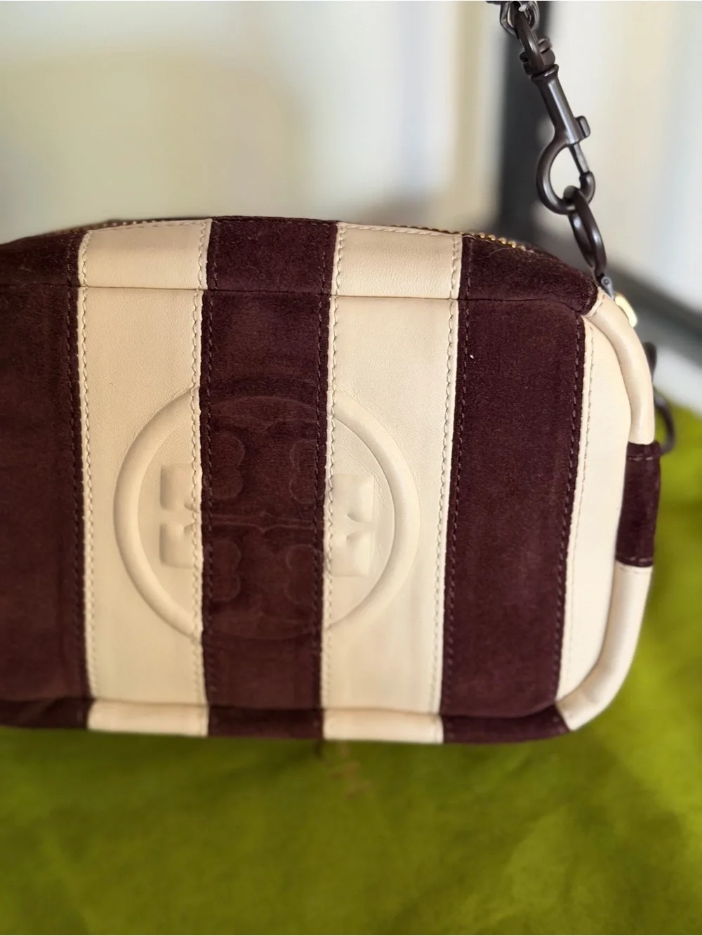Tory Burch Bombe Suede Camera Bag